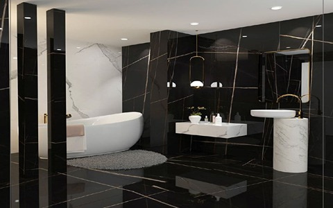 تصویر 3 از کاشی حمام اسلب با سطح یکدست و صاف